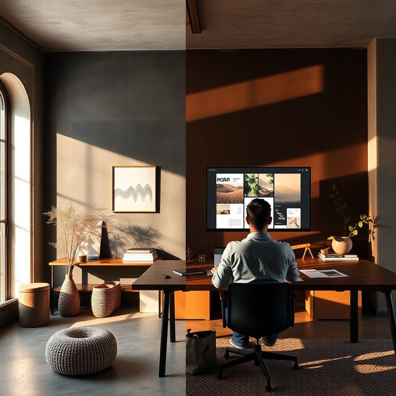 Postazione di lavoro luminosa dello studio di Laboratorio di Milano