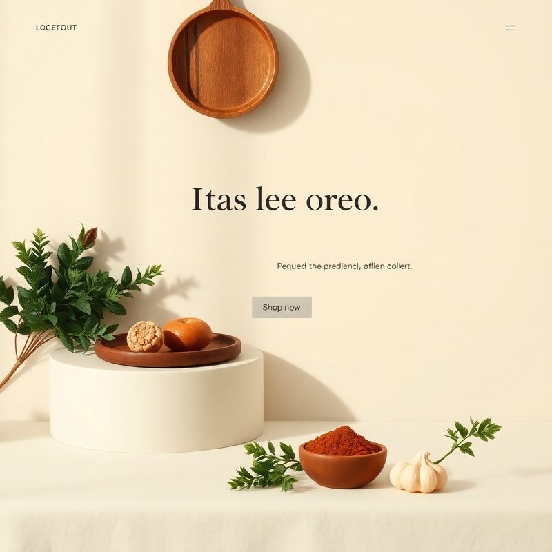 Mockup di sito e-commerce Webflow per un brand alimentare biologico italiano